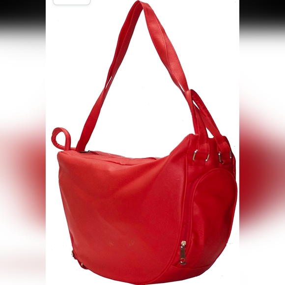 Two in one hobo bag for collage going girl textured leather - Picture 7 of 12